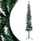 vidaXL Artificial Half Christmas Tree Green PVC, Steel 94.5 in